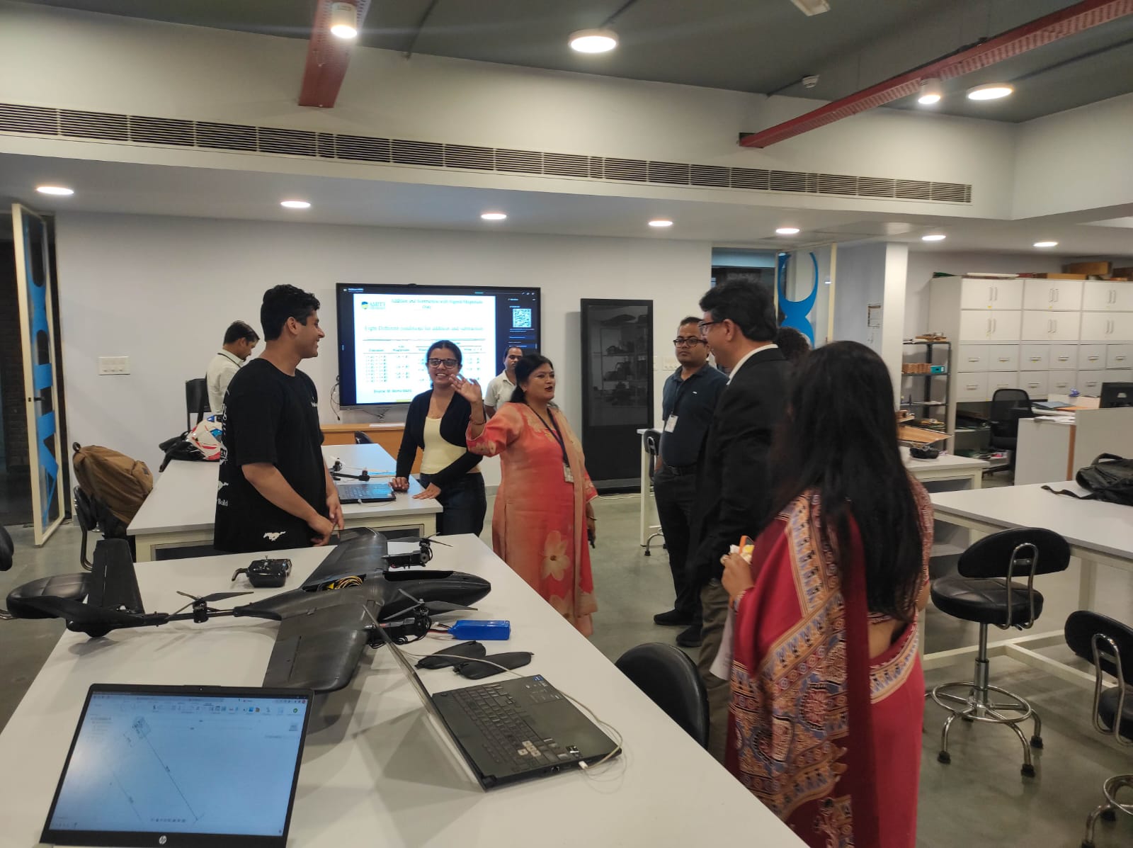 Professionals from Maruti Suzuki Pvt. Ltd., the SAE Northern Section, and the Indo-Brazil Chamber of Commerce visited the AIDC Lab