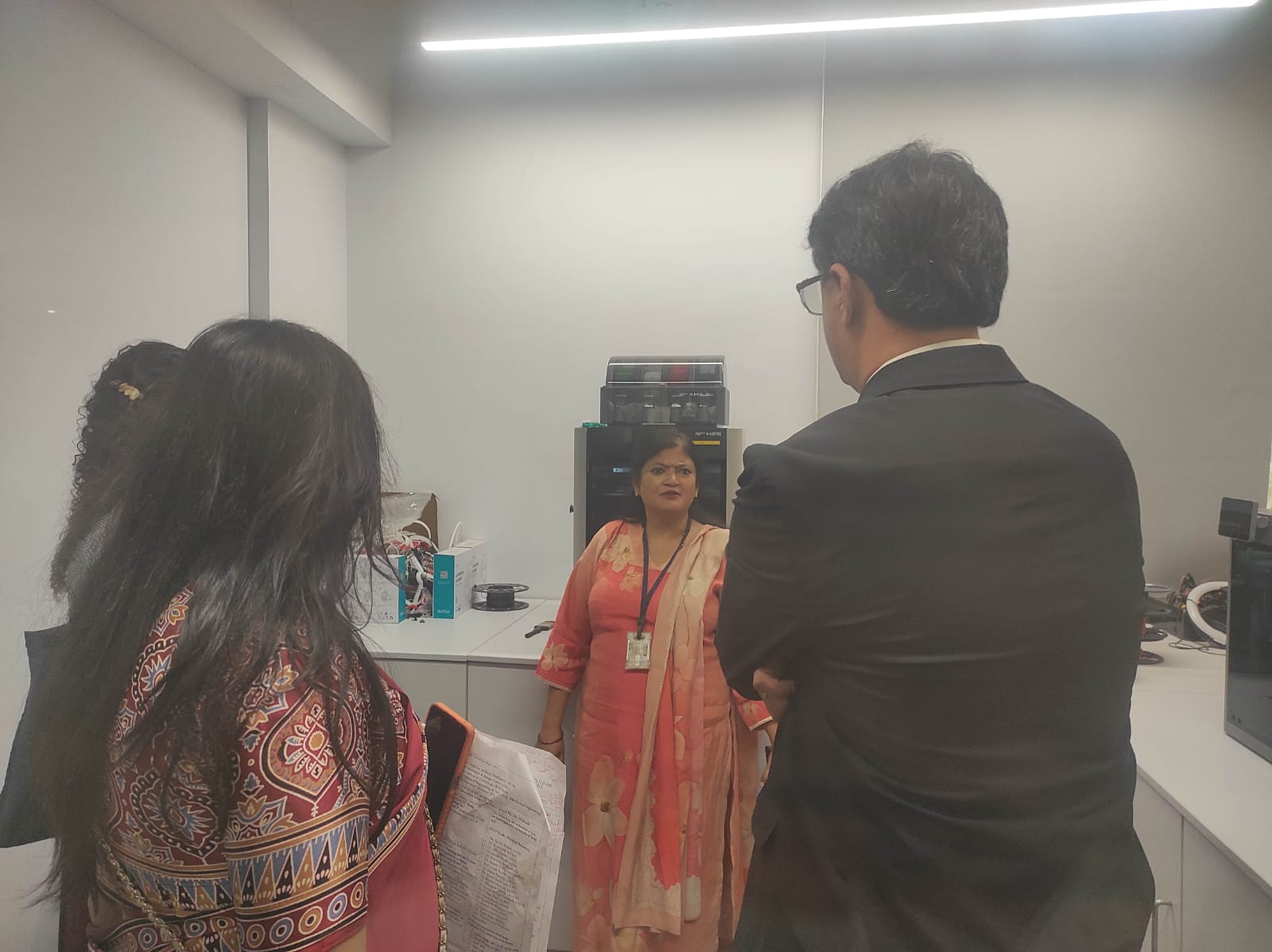 Professionals from Maruti Suzuki Pvt. Ltd., the SAE Northern Section, and the Indo-Brazil Chamber of Commerce visited the AIDC Lab