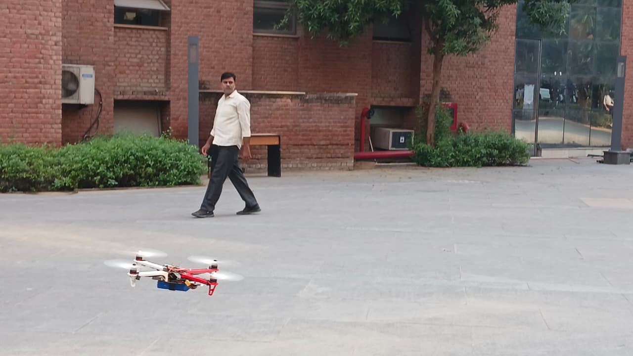 Visit the AIDC Lab at Gautam Buddha University, Noida, to learn about drone manufacturing and assembly.