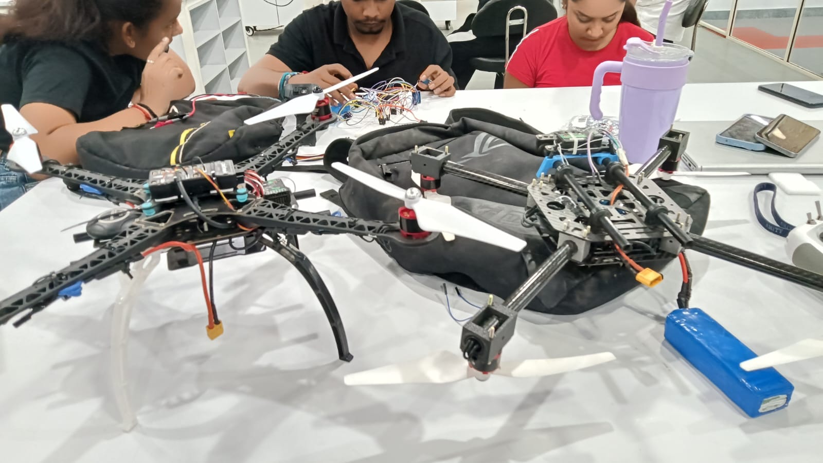 Visit the AIDC Lab at Gautam Buddha University, Noida, to learn about drone manufacturing and assembly.