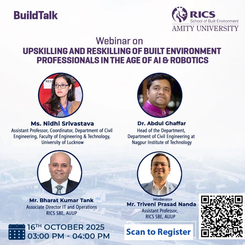 BuildTalk Webinar - Upskilling and Reskilling of Built Environment Professionals in the Age of AI & Robotics