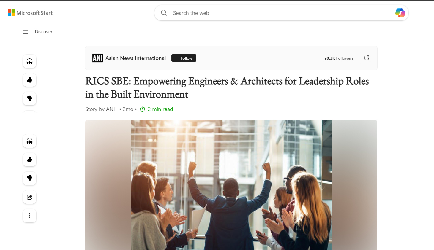 RICS SBE: Empowering Engineers & Architects for Leadership Roles in the Built Environment