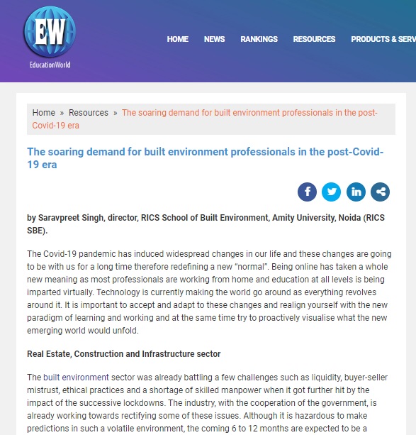 The soaring demand for built environment professionals in the post-Covid-19 era